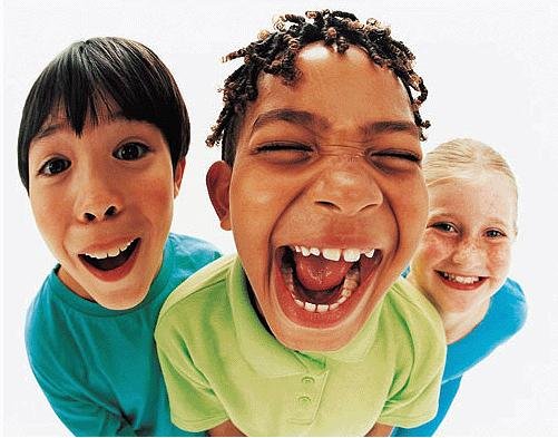 kids laughing